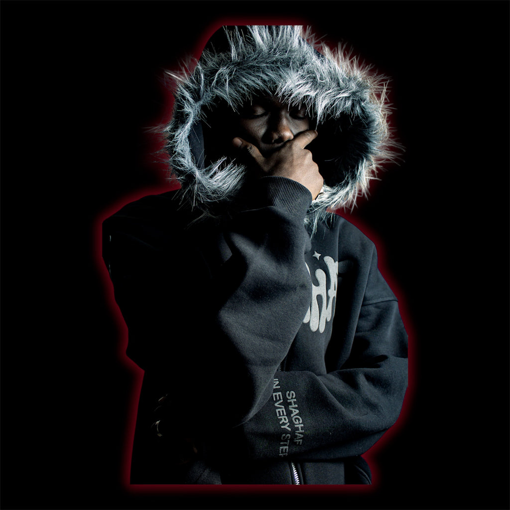 H- Shaghaf Black Tracksuit – Puff Edition