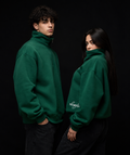 D-Green Quarter zipper shaghaf